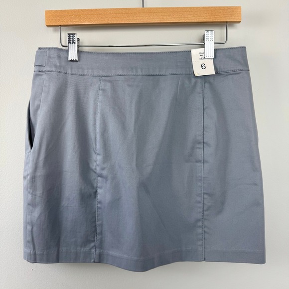 NWT Gap Grey Pleated Mini Skirt Women's Sz 6 - Picture 6 of 10